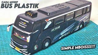 CARA MODIF BUS PLASTIK JADI JETBUS 3 || SIMPLE MBOISS!!!