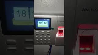 Installed Hikvision DS K1T8003 Biometric with custom DTR system #shorts #itzatech #biometric