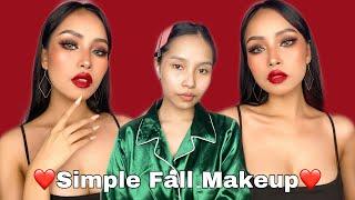 ️ Simple Fall Makeup using Spotlight Cosmetics ️