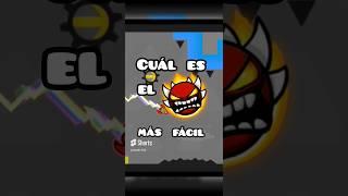 ¿Cuál Es El Extreme Demon Más Fácil De Geometry Dash? #geometrydash #shorts