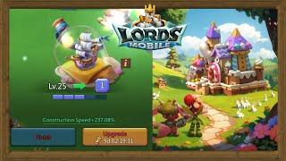 Upgrading Castle to way 26 level Lords Mobile New Update