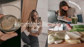 Mi rutina de mañana productiva (My Morning Routine) | 100% realista, Glow up