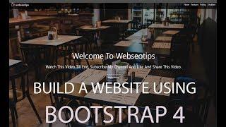 bootstrap 4 website built from scratch in 1 hour with code