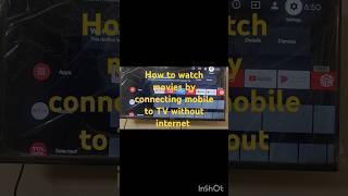 How to connect mobile to android/Smart tv in Telugu #Watch movies in tv by connecting to mobile #