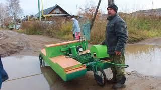 Вятский рыбак кулибин и его самодельная электрическая лодка амфибия для рыбалки