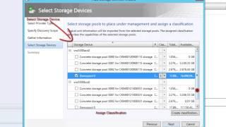 Add provider to SCVMM and Create Storage Classification