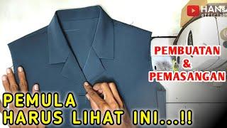 TUTORIAL membuat kerah rever | cara menjahit kerah rever |   sewing revere collar @Primaof