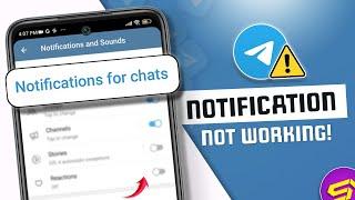 How to Fix Notification Not Working Issue on Telegram | Telegram Message Notifications Not Showing