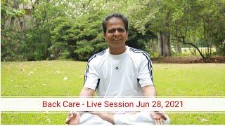 Back Care   Live Session Jun 28, 2021