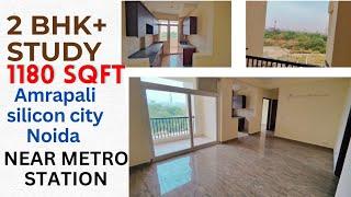 2 Bhk+Study Size 1180 SqFt  | Amrapali silicon city sector 76 Noida | Brand new flat | Price 90 lakh