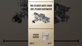 PART-IV two cylinder boxer engine (piston) / Zwei Zylinder Boxer Motor (Kolben) #shorts