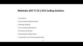 Mahindra Rise Assessment Solution | Corona Virus | Tom and Bob | Massage Ordering | Super Market |..