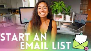 How to START an email list for TPT Sellers |  Teachers Pay Teachers Beginner Tips