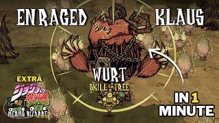 NEW "WURT" IS BROKEN"!? Enraged Klaus in 1 minute (Jojo Reference) - Don't Starve Together | Beta