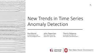 New Trends in Time Series Anomaly Detection