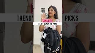 Black Tops #myntra #blacktop #shorts #shortsvideo