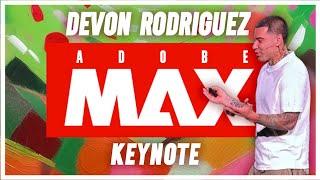 Devon Rodriguez Keynote on Adobe MAX 2024 Stage