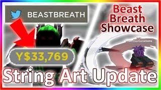 ⭐Ro Slayers STRING ART Update • NEW CODE Beast Breathing SHOWCASE • String Demon Art