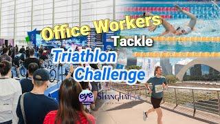 Office Workers Tackle Triathlon Challenge