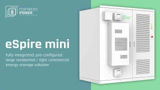 Introducing the eSpire Mini - Fully Integrated, Pre-configured Energy Storage Solution