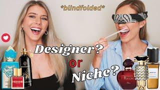 BLINDFOLDED REACTIONS: Designer or Niche Perfume Test? With DEMI RAWLING