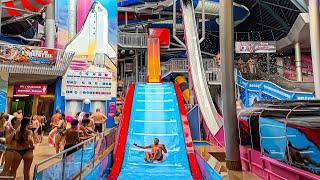 Waterslides at Galaxy Erding in Germany