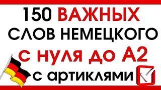 НЕМЕЦКИЙ ЯЗЫК С НУЛЯ ДО А2 150 СЛОВ С АРТИКЛЯМИ СЛУШАТЬ 1 ЧАС ДЛЯ НАЧИНАЮЩИХ