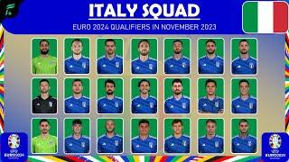 🟢 ITALY  SQUAD for EURO 2024 Qualifiers in November 2023 | FAN Football