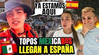 RESCATISTAS MEXICANOS LLEGAN A ESPAÑA Y LA GENTE SE EMOCIONA  LOS TOPOS **gracias México**