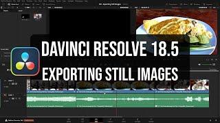 Davinci Resolve 18.5 | How to Save Images from Video Clip Frames [ Saving Thumbnails, jpg, png,... ]