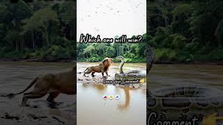 Nature Shorts: Lion vs. Python - Amazon River #viral #shorts #wildlife