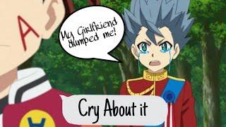 What Beyblade Burst Characters would do if their Best friend was going through a break up