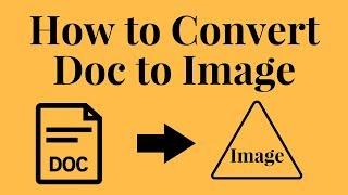 How to Convert Doc to Image | convert word doc to Png |  Doc to png |Doc to Png converter