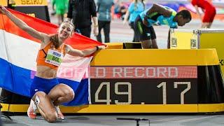 Femke Bol 400m INSANE World Record! at 2024 World Indoor Championship at Glasgow #femkebol