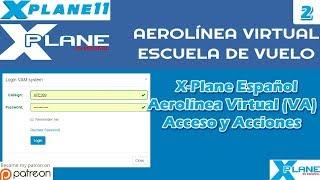 X-Plane Español | Aerolínea Virtual (VA) | Acceso y Acciones