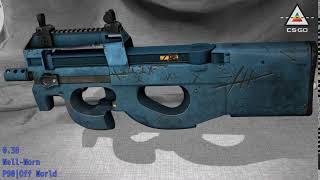 P90 Off World - Skin Wear Preview