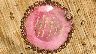 Mother’s Day Coaster| Mother’s Day Gift Ideas | Resin Art | Resin Elysium