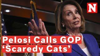 ‘Fear Of The Truth’: Nancy Pelosi Hits At 'Scaredy Cat' Republicans