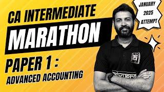 CA Inter Marathon Revision with RTP & MTP | Advanced Accounting | Jan 2025 I English | CA Sandesh