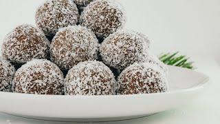 Chocolate Coconut Balls | Kid Friendly Rum Balls | Exclusively Food