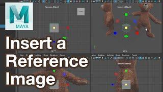 How to Insert a Reference Image in Maya Tutorial using a Free Image Plane