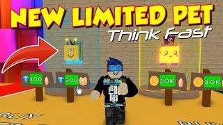 Think Fast Update - New LIMITED Speed Pet (Hoops the Bee)