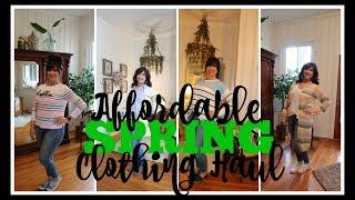 AFFORDABLE SPRING CLOTHING HAUL AND TRY ON || WALMART || ROSS || JC PENNEY