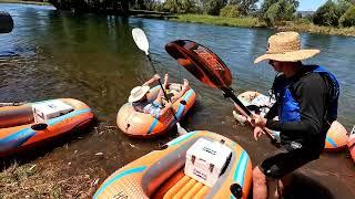 PADDLING THE TUMUT RIVER IN INFLATABLE BOATS