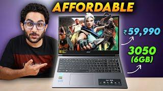 RTX 3050 (6GB) Gaming Laptop Under Rs.60,000/- | Acer ALG