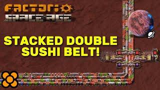 Massive Production on Fulgora. Stacked Double Sushi Belt! Factorio Guide / Tutorial