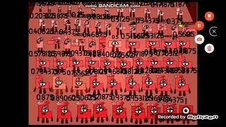 Numberblocks Band Sixty Fourths 0.015625 to 4