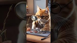 When an orange cat tackles ancient scrolls with bark and spider webs... chaos ensues! ️