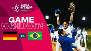 Germany vs. Brazil | 2025 World Baseball Classic Qualifier Highlights