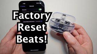 How to Factory Reset Beats Studio Buds / Buds Plus!